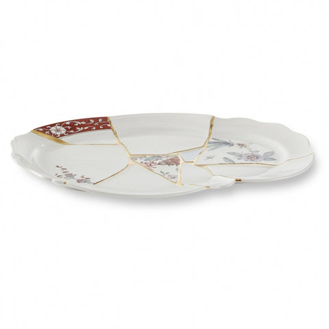 SELETTI TRAY IN KINTSUGI PORCELAIN ART 0655