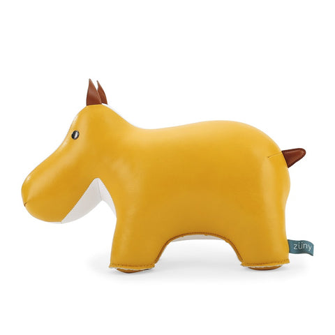 ZUNY HIPPO BOOKEND OCHRE YELLOW